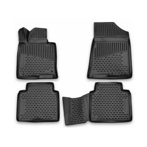 Kia Optima AT Floor Mats - Omac - Black - 2016-2020 Kia Optima AT Floor Mats - Omac - Black - 2016-2020